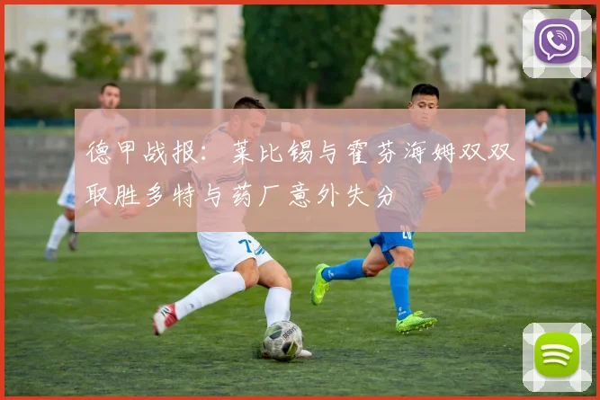 德甲战报：莱比锡与霍芬海姆双双取胜多特与药厂意外失分